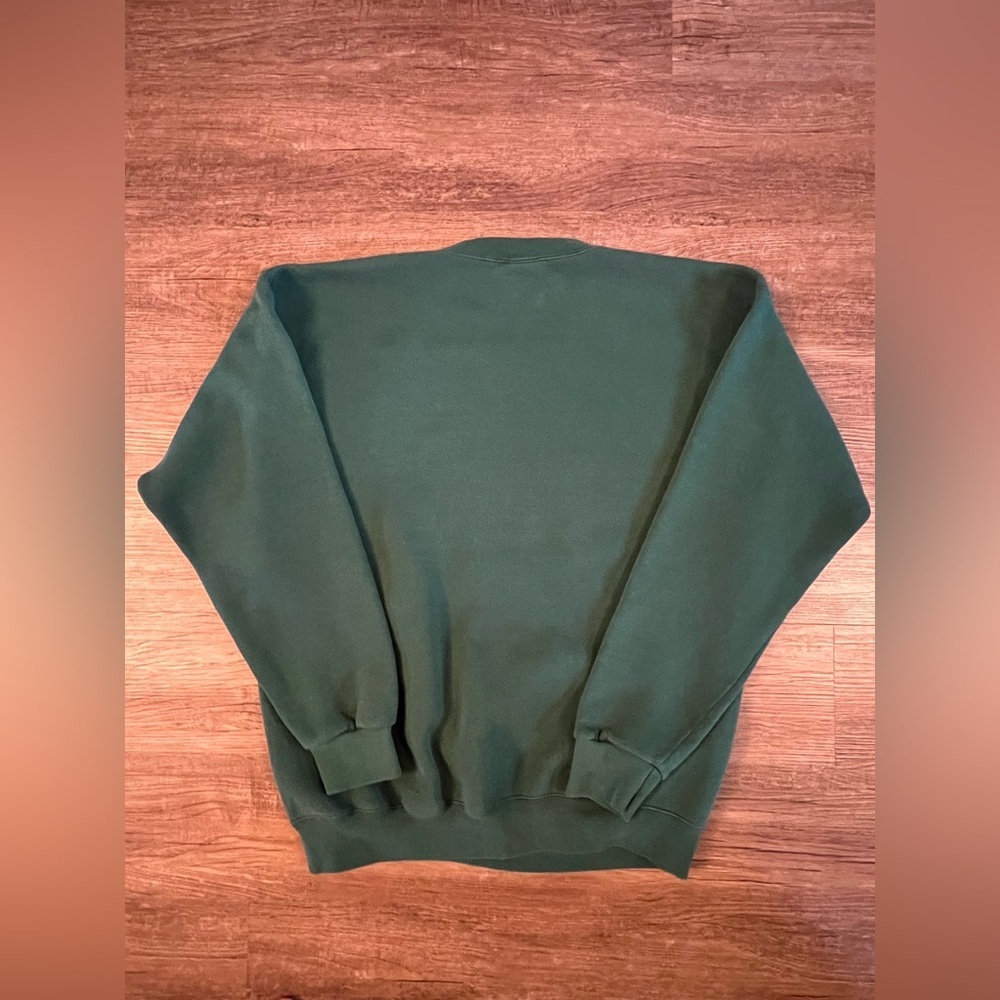 Vtg Winnie The Pooh Sweatshirt Unisex M Green Crewneck Tigger Disney 90 Y2K D7 - Picture 2 of 7